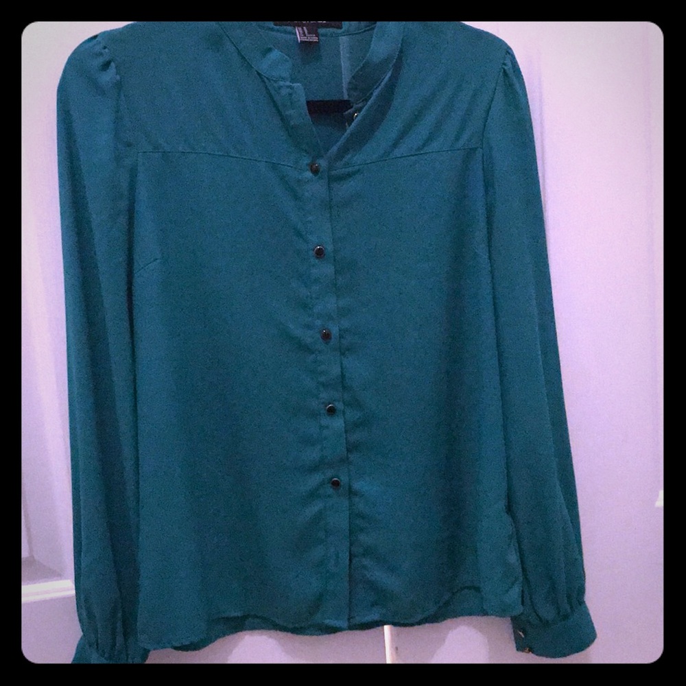 Turquoise blouse